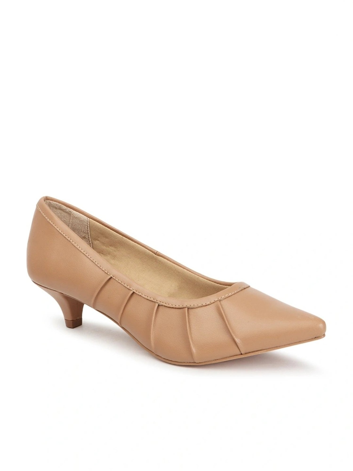 Carlton London Women's Tan Casual Pumps
