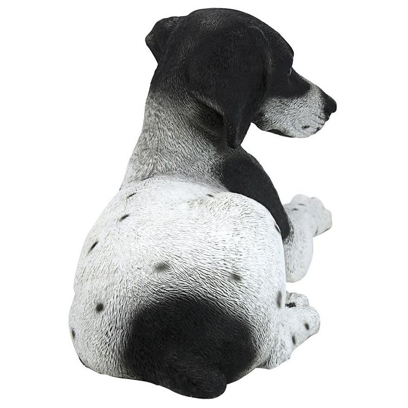 Design Toscano Black & White Pointer Puppy Dog Statue - White