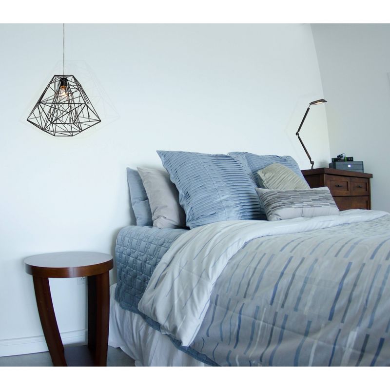 13" Wright Stuff 1 Light Pendant Black Finish - Varaluz