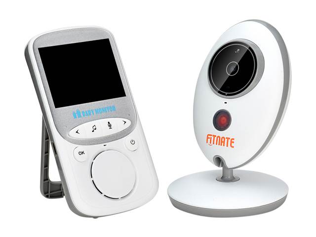 Fitnate&reg; Wireless Video Baby Monitor with Digital Camera, Night Vision Temperature Monitoring & 2 Way Talkback System,Larger Monitor