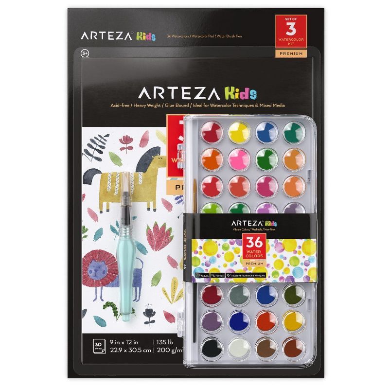 Arteza Kids Beginner Watercolor Kit (ARTZ-8079)