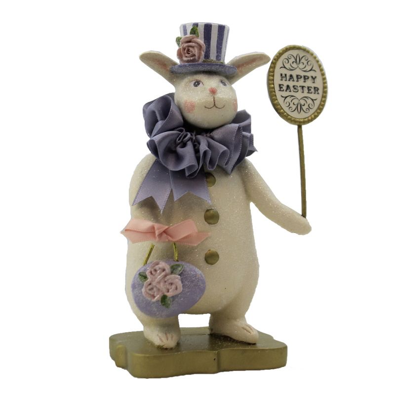 Heather Myers 6.25" Bacco Easter Spring Bunny Rabbit  -  Decorative Figurines