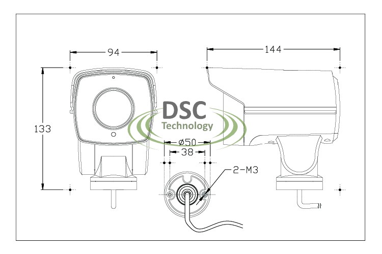 2MP CMOS HD-CVI MINI PTZ BULLET CAMERA 10X OPTICAL ZOOM 1080P 5.1-5mm LENS IP66, BNC 12VDC -MUST Need  CVI CAPABLE DVR!