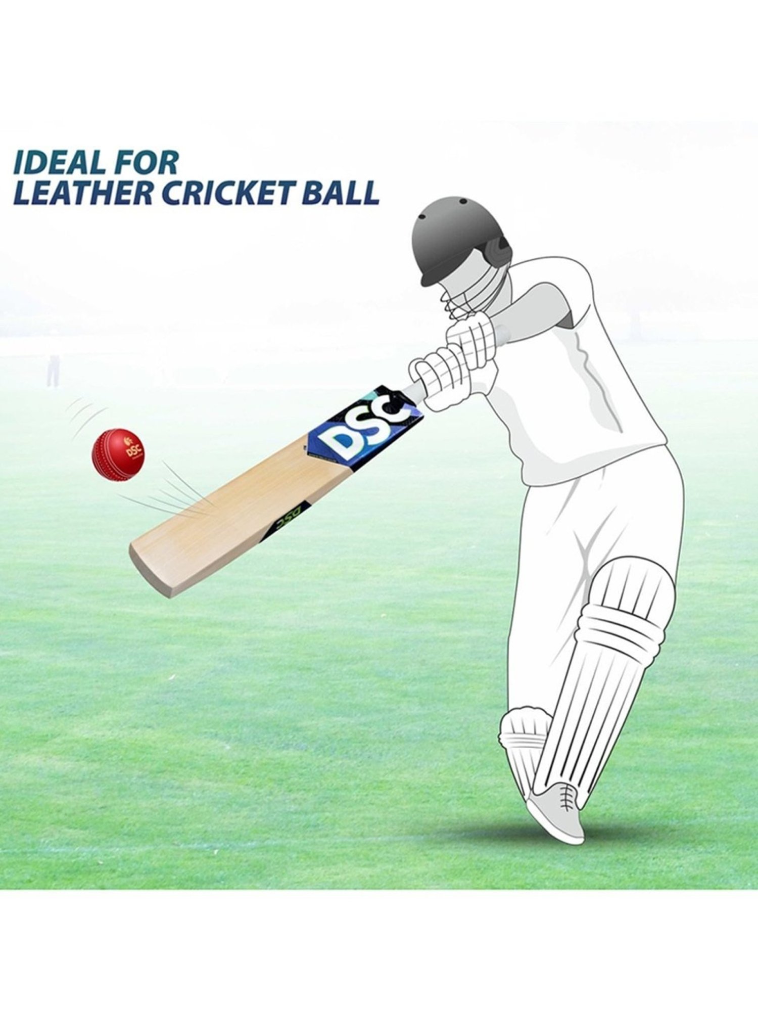 DSC BLU 400 English Willow Cricket Bat Size - Mens