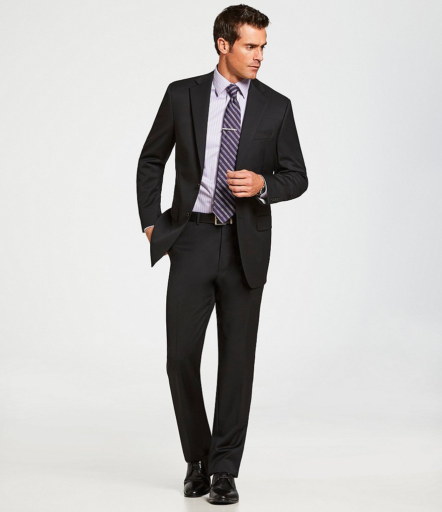 Hart Schaffner Marx Classic Fit Solid Wool Suit