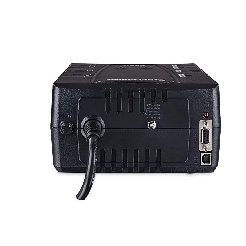 CP825AVRLCD Intelligent LCD UPS System 825VA450W 8 Outlets AVR Compact Black