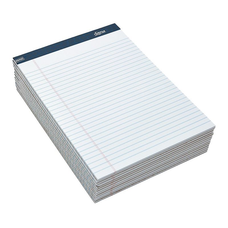 Staples Signa Notepads 8.25" x 11.75" Wide We 50 Sh/Pad 12 Pads/PK 809866