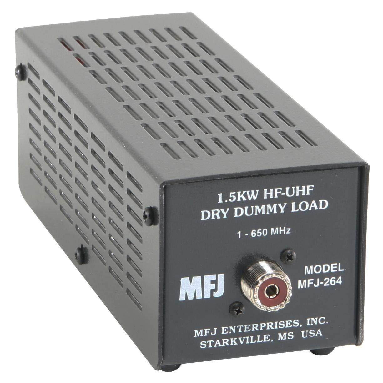 mfj264 dry dummy load, 1.5kw, 0600 mhz , so239 input