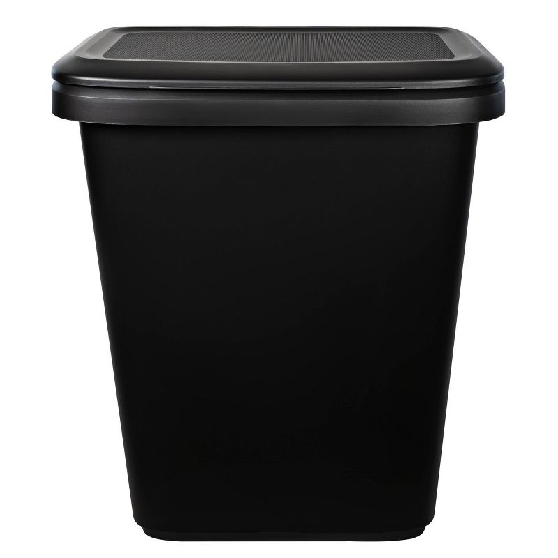 Hefty 20.4gal XL Dual Function Trash Can Black