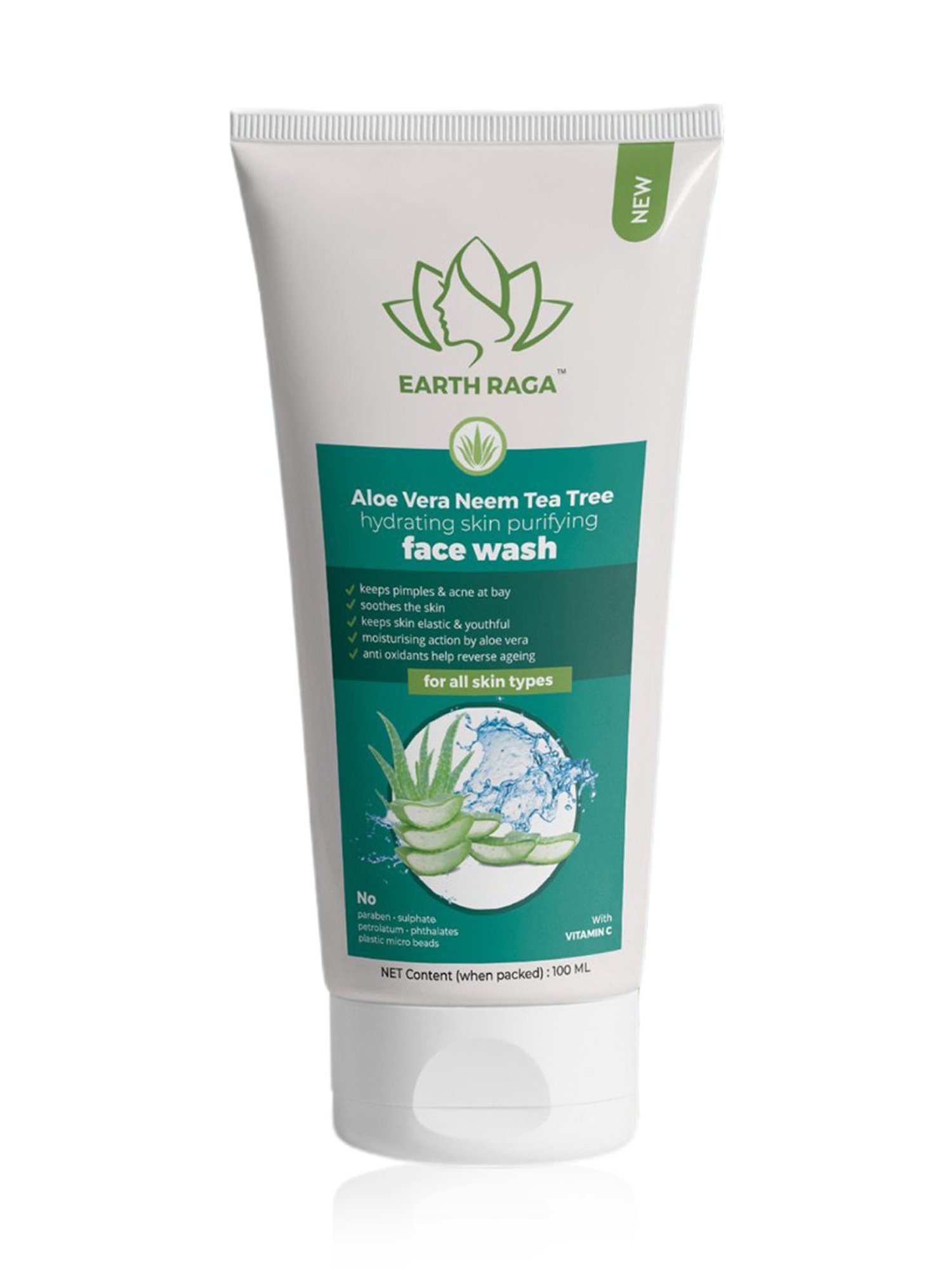 Earthraga Hydrating Skin Purifying Face Wash - 100 ml