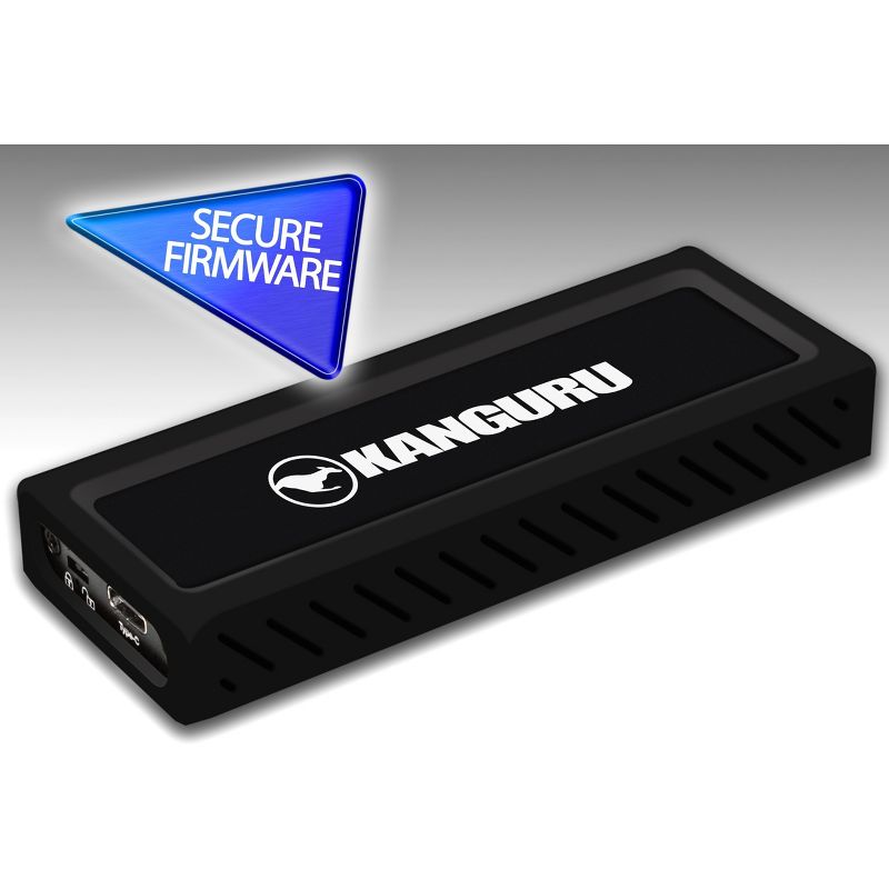 Kanguru UltraLock&trade; USB-C M.2 NVMe SSD, SuperSpeed+ USB 3.1 Gen 2, 2T - SuperSpeed+ USB 3.1 Gen 2 External Solid State Drive