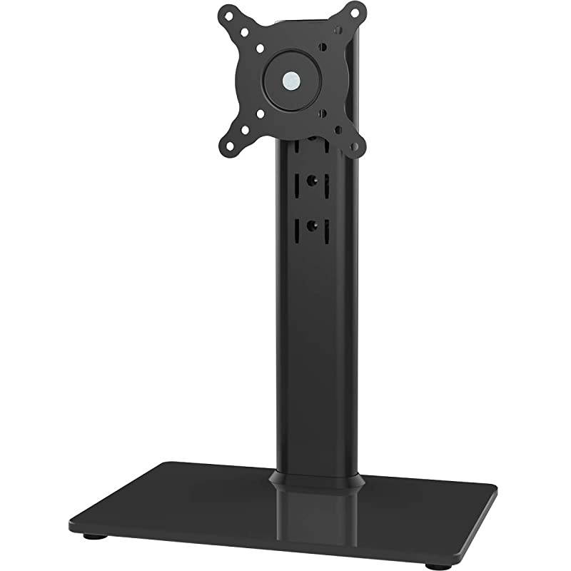 LCD Computer Monitor FreeStanding Desk Stand Riser for 13 inch to 32 inch Screen with Swivel Height Adjustable Rotation Holds One 1 Screen up to 77LbsHT05B001
