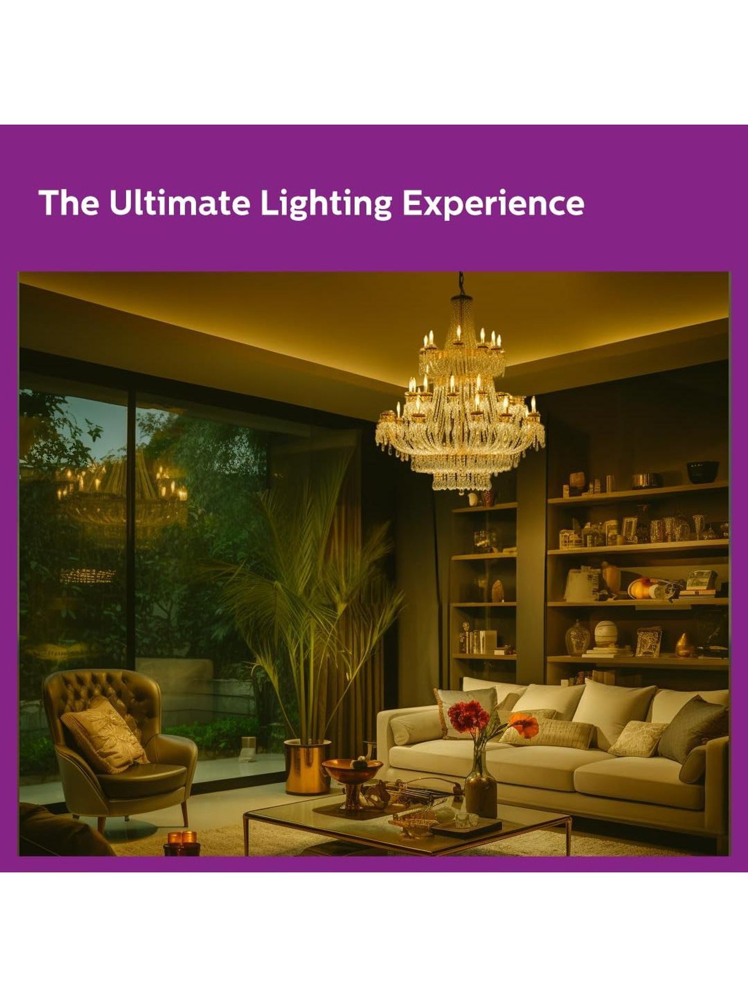 Philips 4-Watt, E14 Diffused Candle LED Bulb for Home & Decoration Pack of 2 (Warm White)