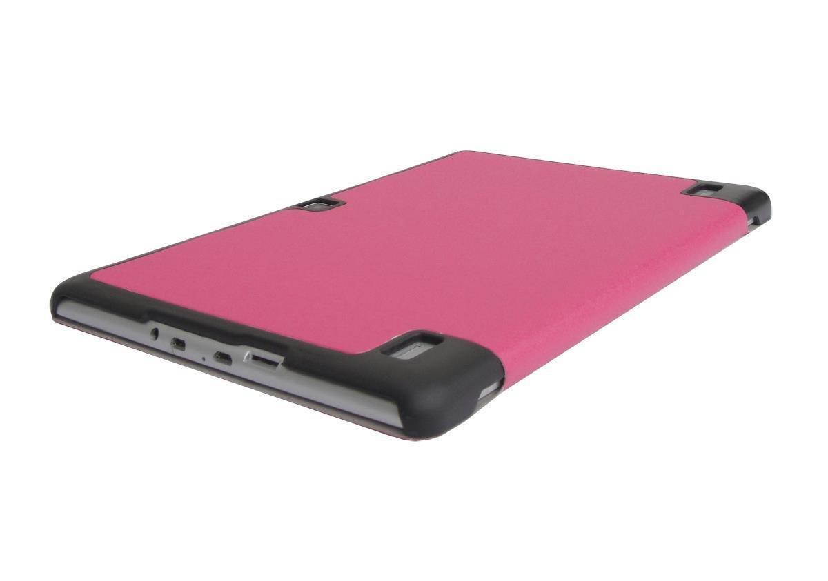 Ultra Slim Folding Cover Case for Insignia Flex 10.1 Inch NS-P16AT10 Tablet (Light Coral)