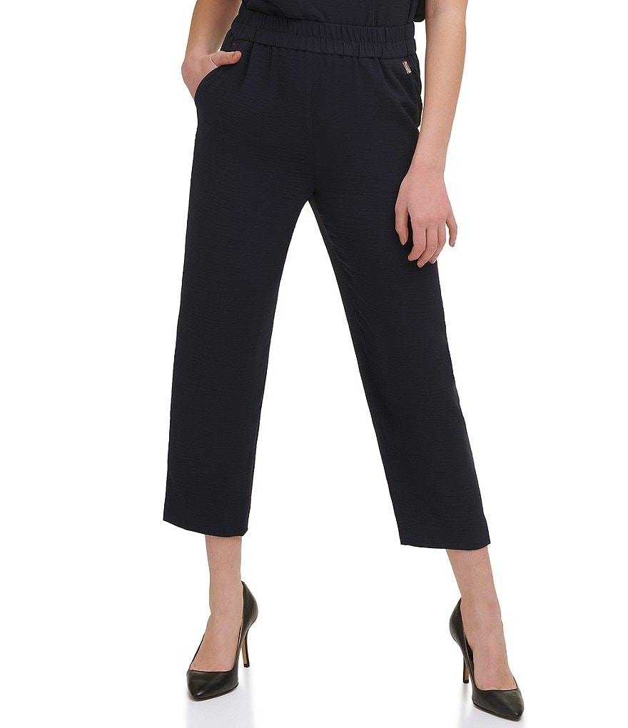 Eva Varro Animal Print Knit jersey Slim Leg Pants