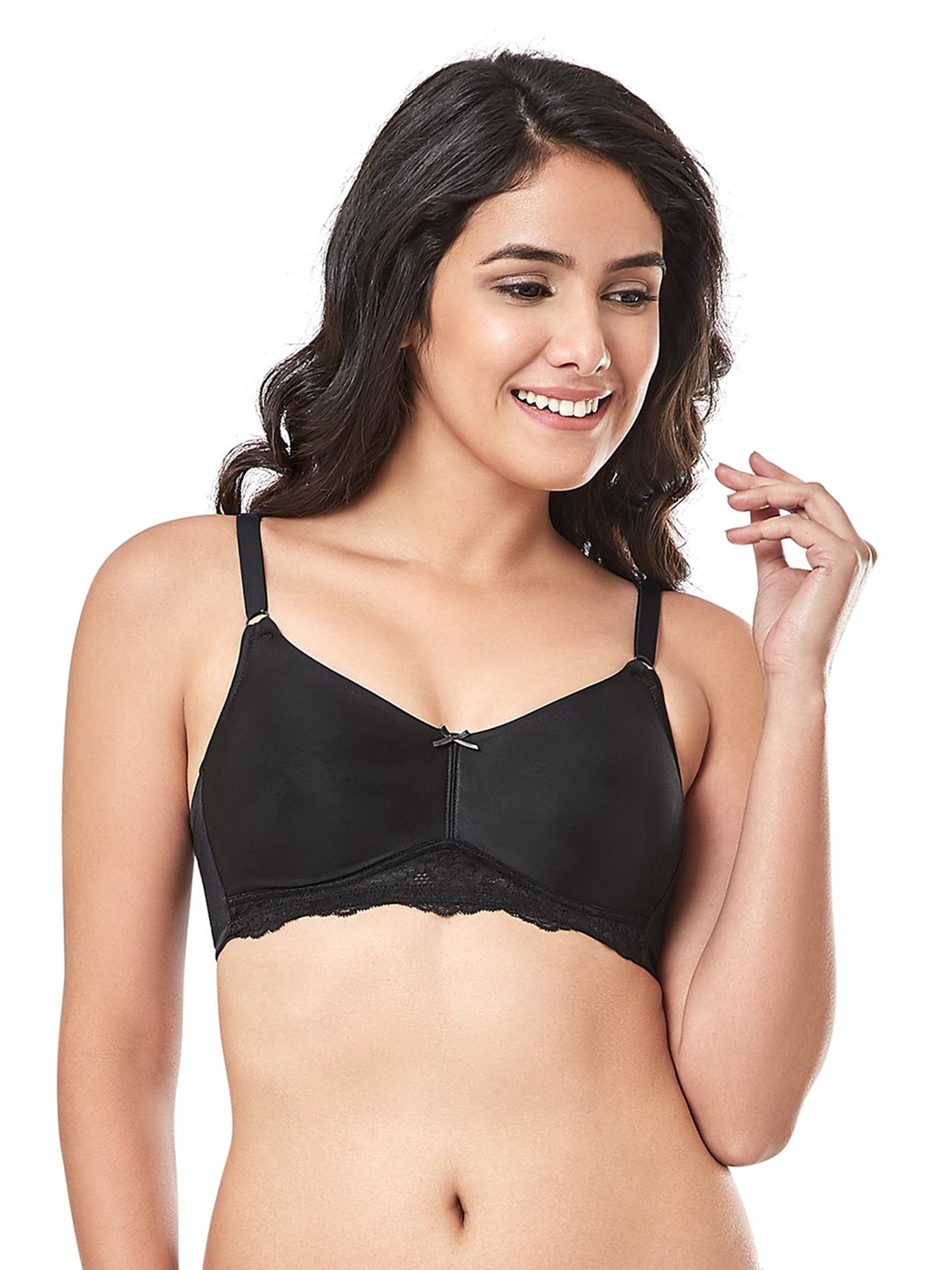 Every De by Amante Black Non Padded Non Wired Full Coverage Bra