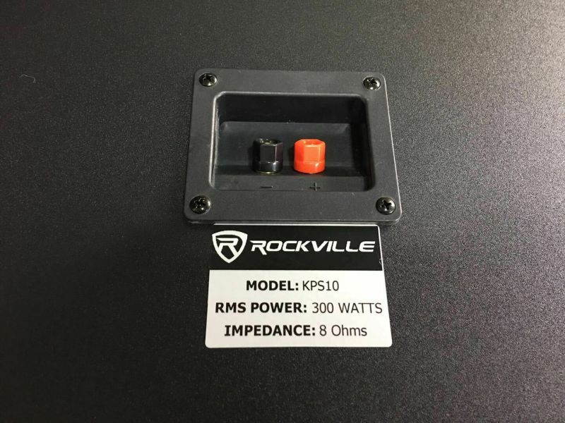 Pair   KPS10 10" 3-Way 1200 Watt Karaoke Speakers+Wall Brackets / MDF!