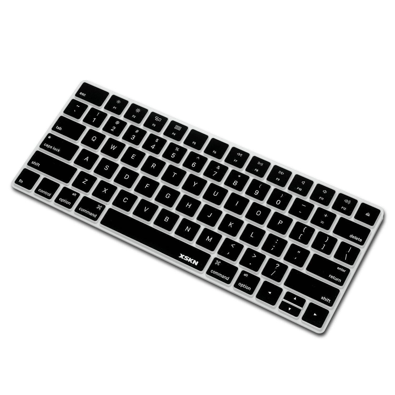 XSKN Ultra Thin Keyboard Cover Silicone Skin for Magic Keyboard 2015 Version, US Layout (Black)