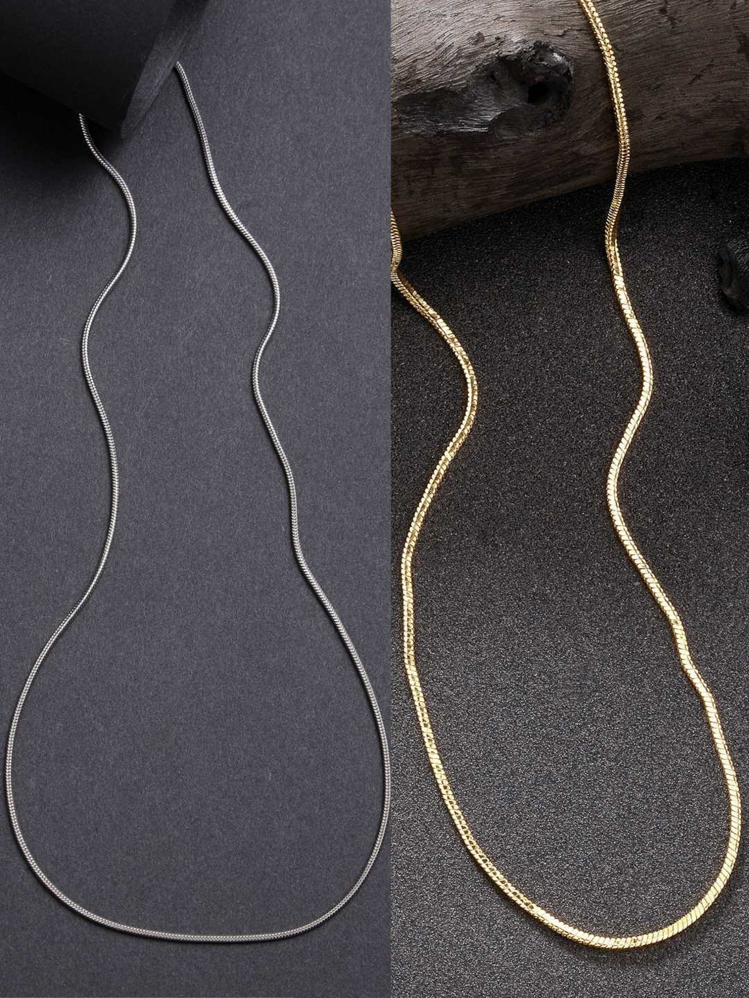 Karatcart Golden Sea Shell and Textured Disk Multicharm Multilayered Chain Women