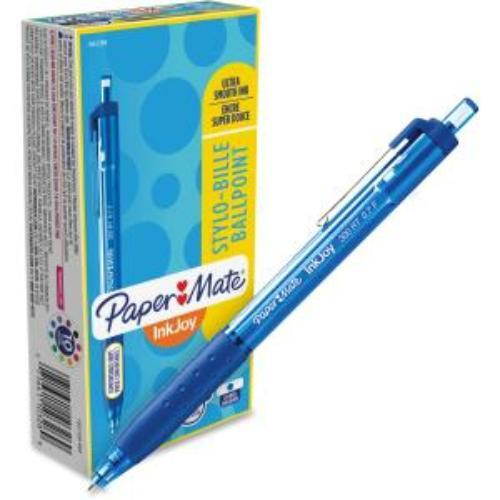 Paper Mate PAP1951359 Inkjoy 300 Rt Retractable Ballpoint Pen, 0.7Mm, Blue, Dozen