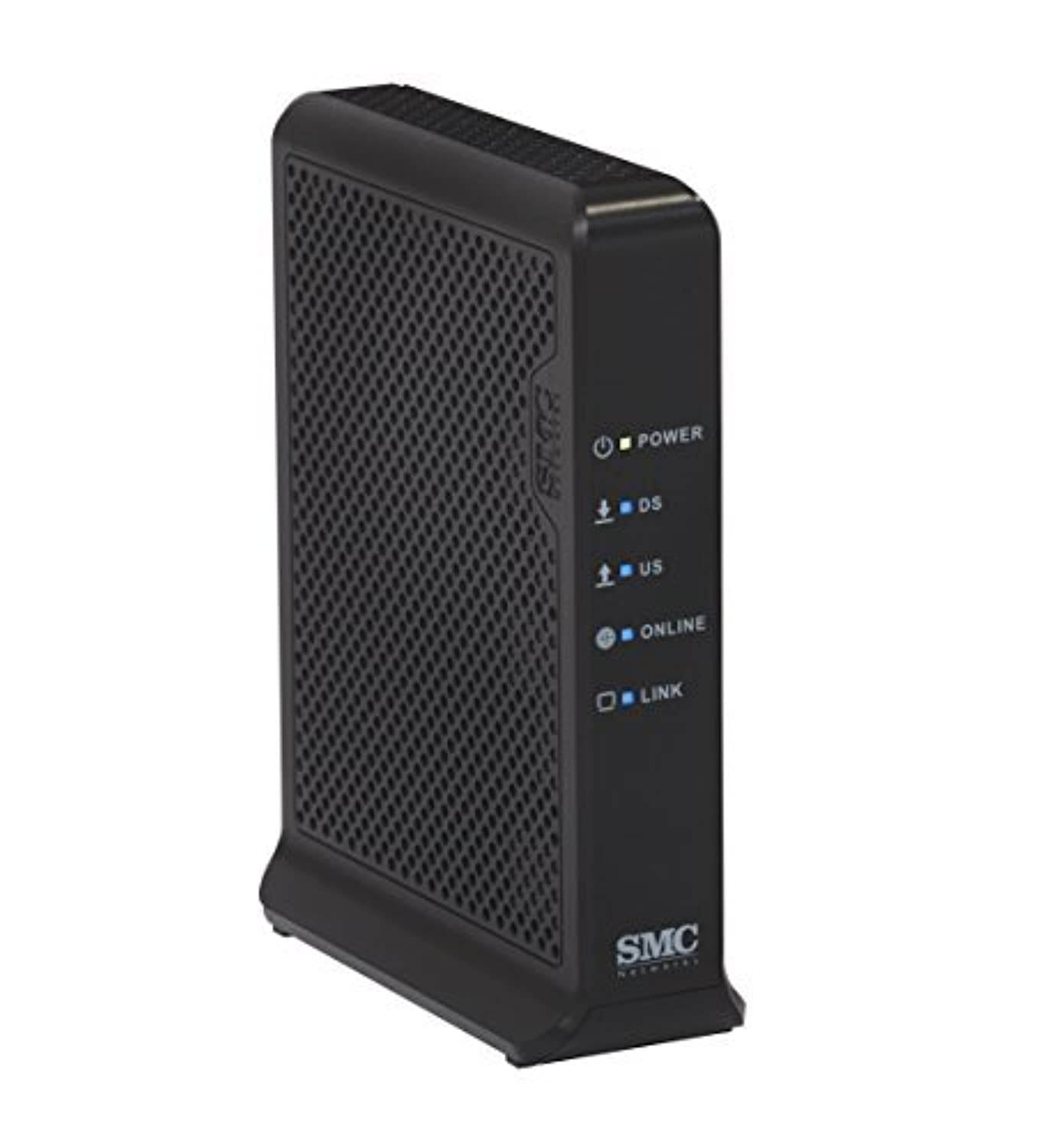 SMC Networks D3CM1604 Modem (DOCSIS 3.0, 16x4 Channel Bonding) Approved for Time Warner Cable, Charter, Cox, Spectrum (D3CM1604-000)