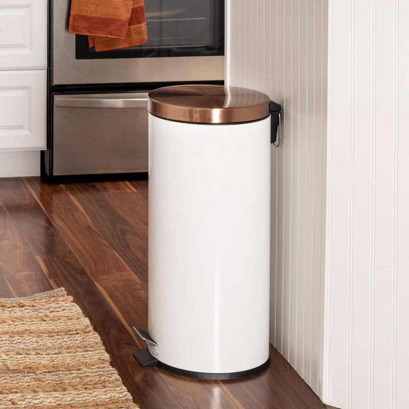 Honey-Can-Do 3L-30L Step Trash Can Combo Rose gold