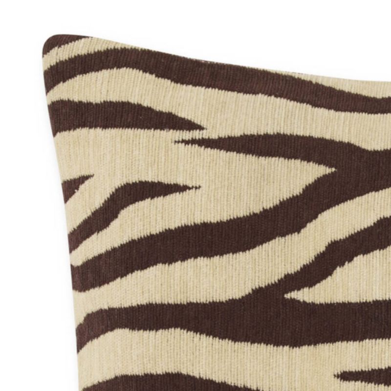 20" x 20" Zebra Decorative Throw Pillow Brown - Tommy Bahama
