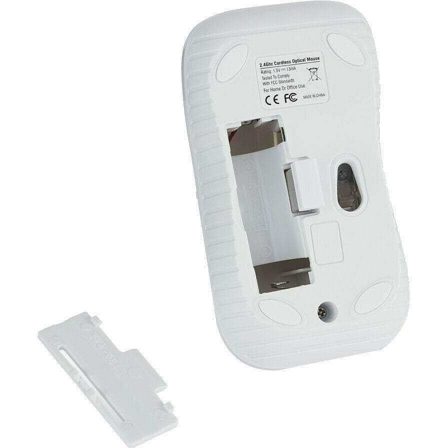 Verbatim Wireless Notebook Optical Mouse, Commuter Series - Matte White