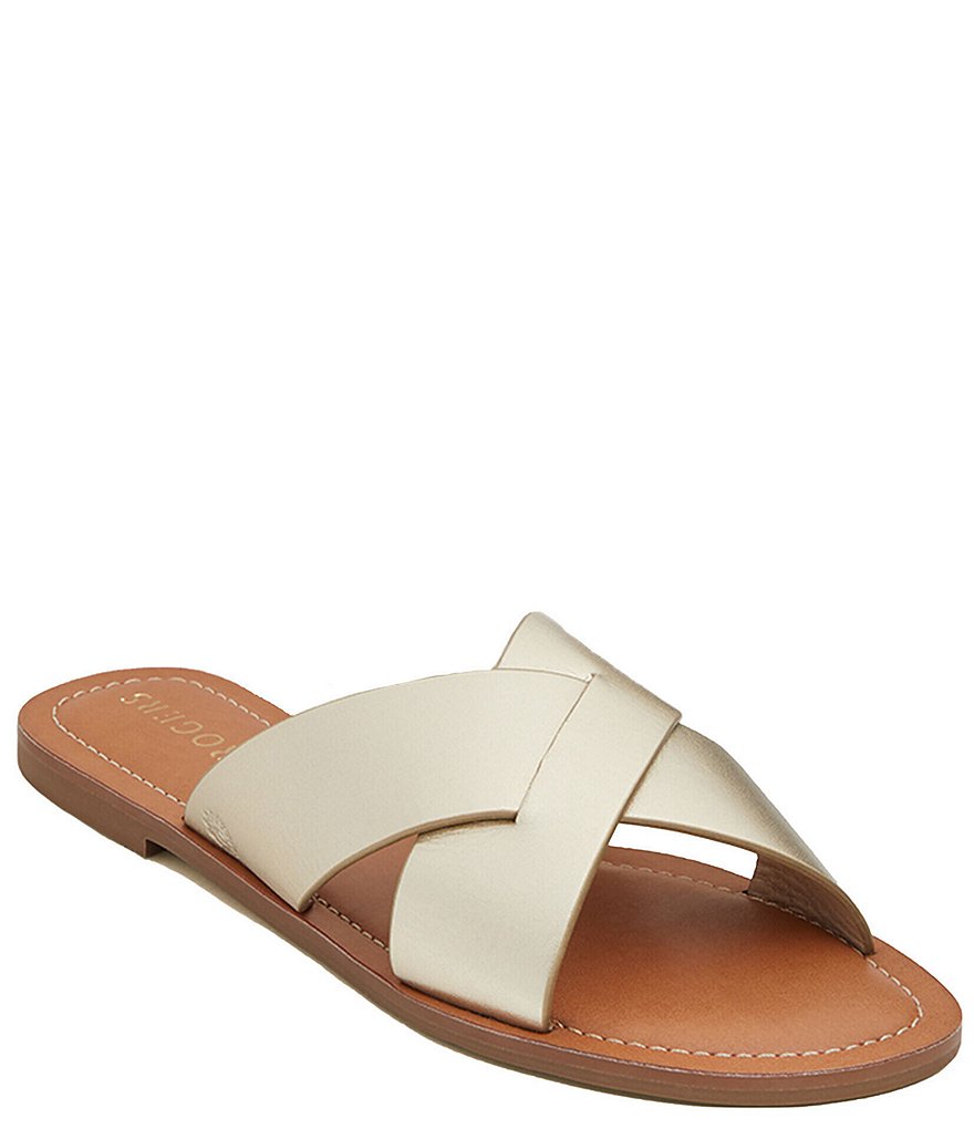 Jack Rogers Slotted Sloane X Band Leather Sandals
