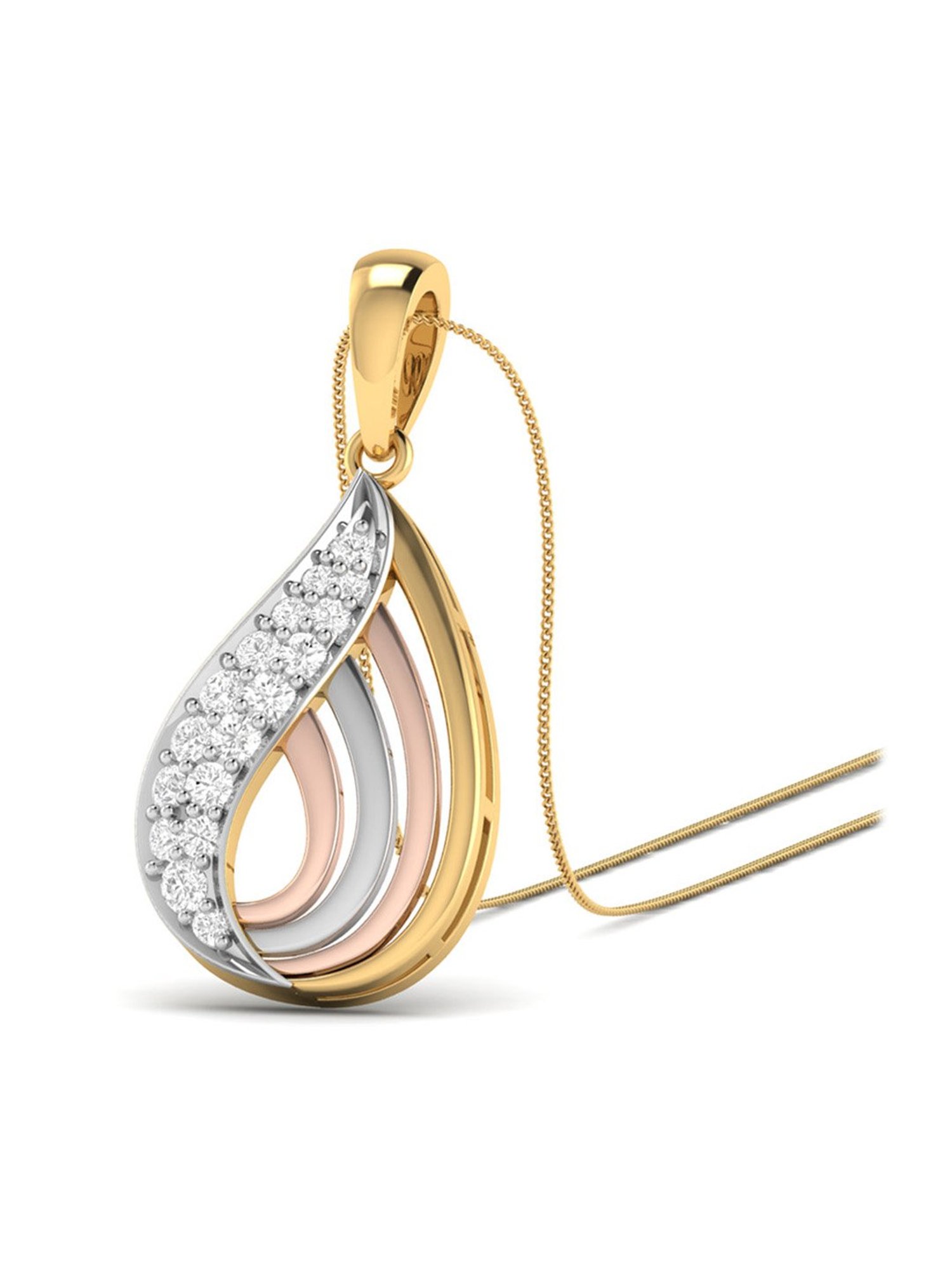 PC Jeweller Dalon 18k Gold Pendant without Chain for Women