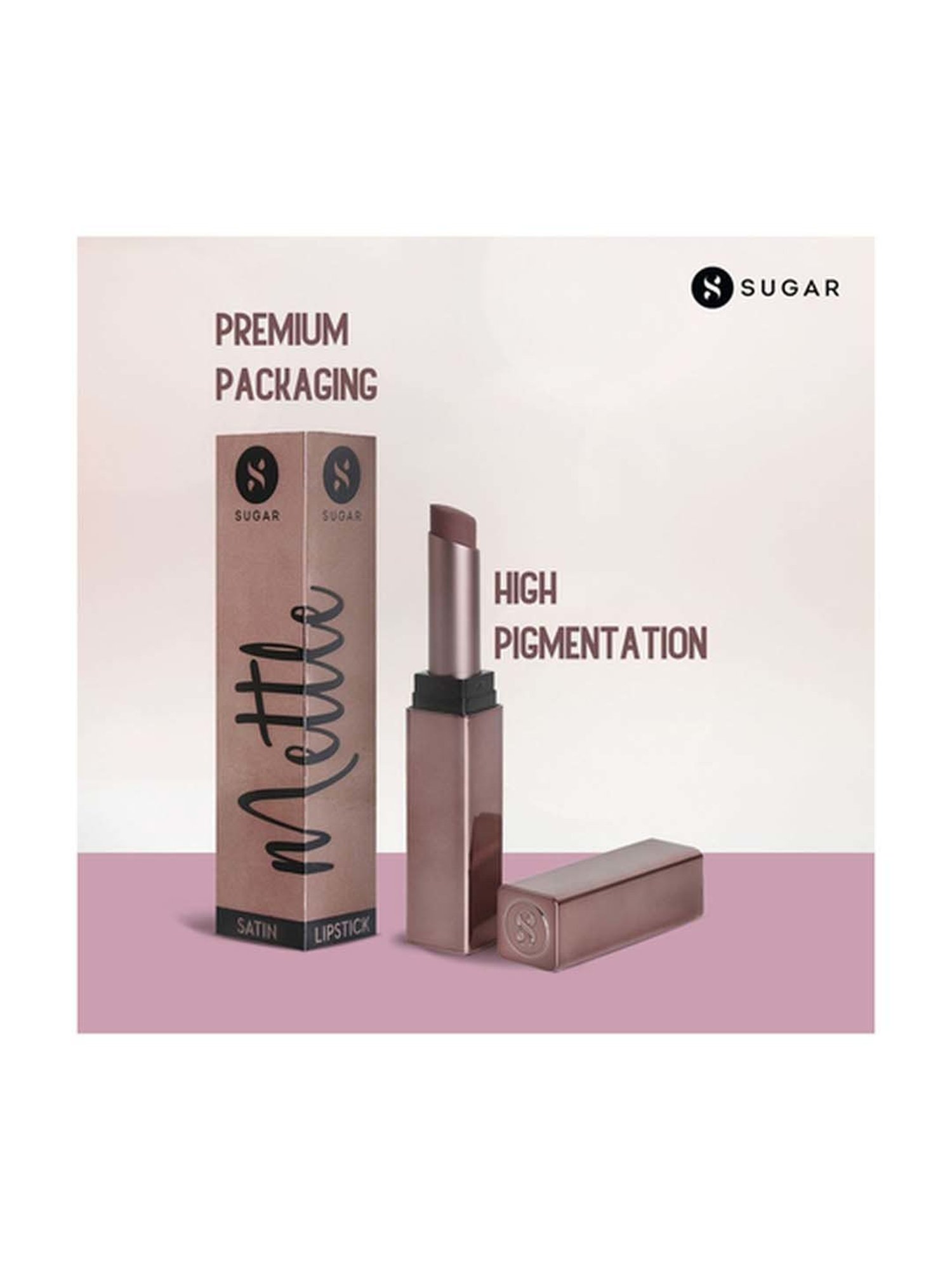 Sugar Cosmetics Mettle Satin Lipstick 07 Gabriella - 2.2 gm