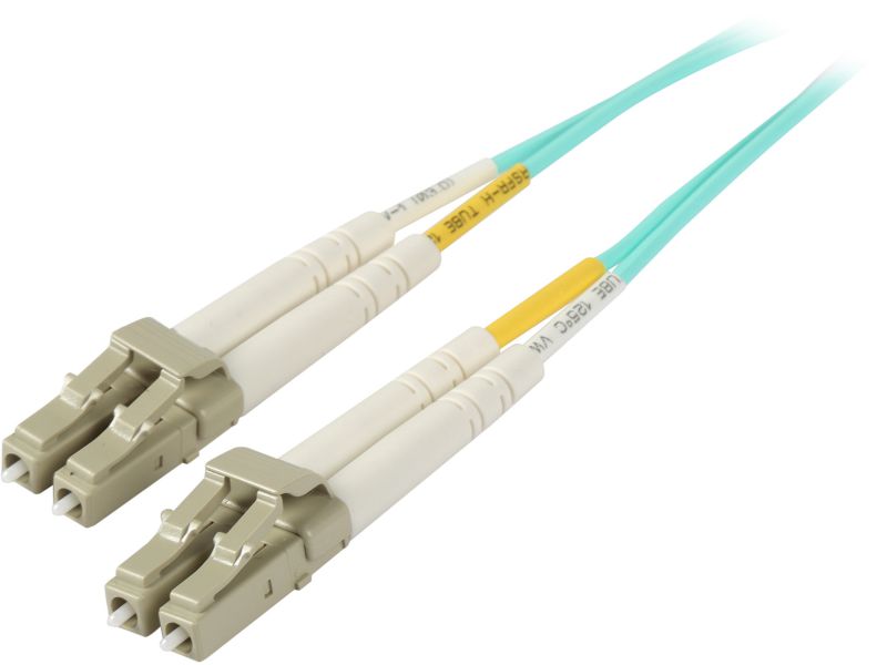 Fiber Optic Cable LC-LC 9/125 Duplex Single-Mode Fiber Cable Yellow 5 meters
