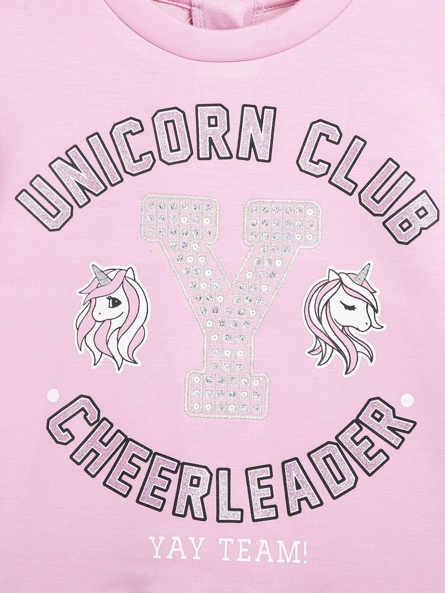 Chicco Kids Pink & Blue Cotton Printed Full Sleeves Dress