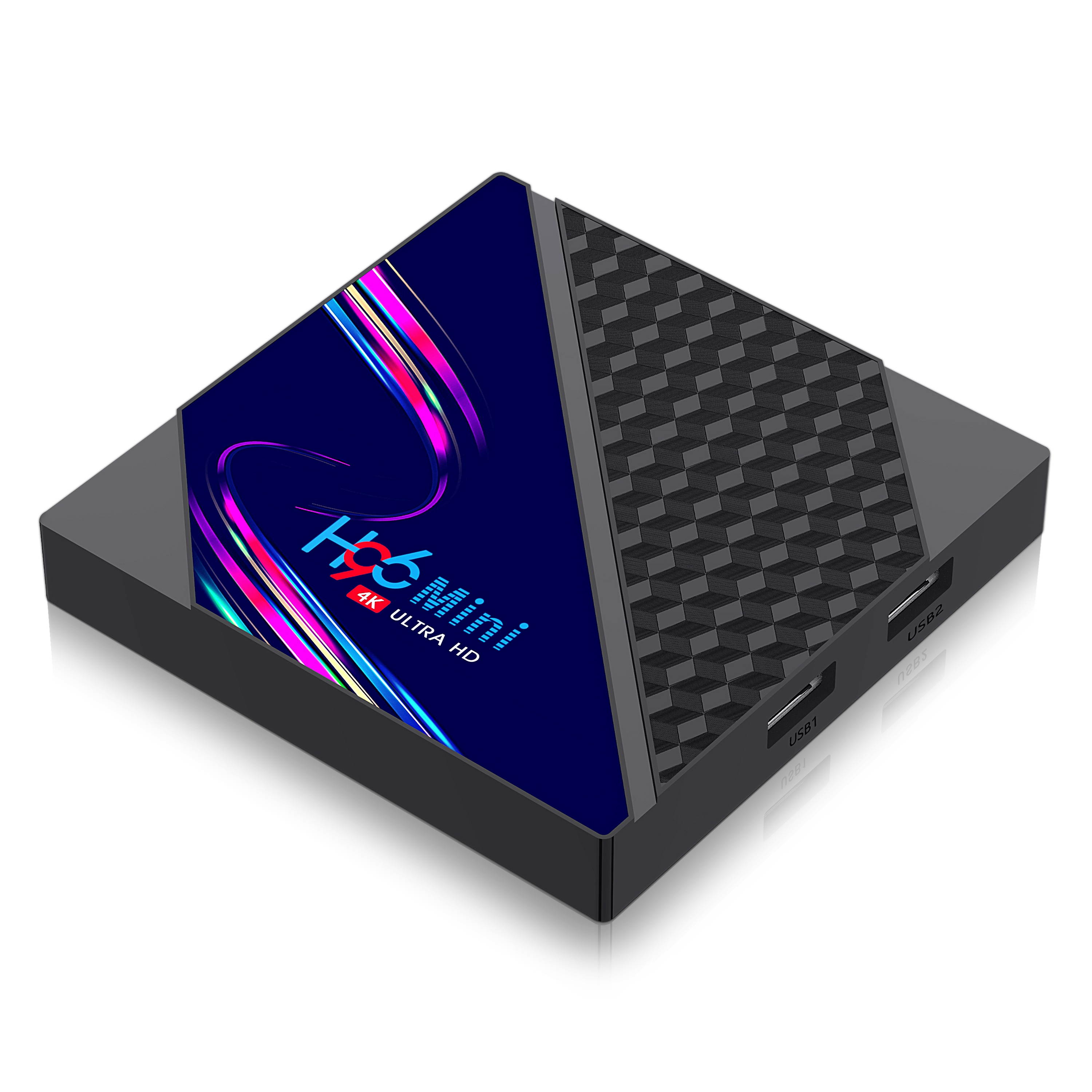 H96 V8 RK3228A DDR3 2GB RAM eMMC 16GB ROM Android 10.0 4K HD TV Box Support TikTok TV Control 2.4G Wifi Widewine Level1 HEVC H.265 VP9 Video Decoding-EU Plug