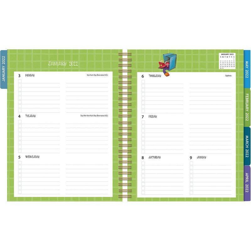 2021-22 17 Month Agenda Planner 9.5" x 11" Mom's - Wells St. by Lang