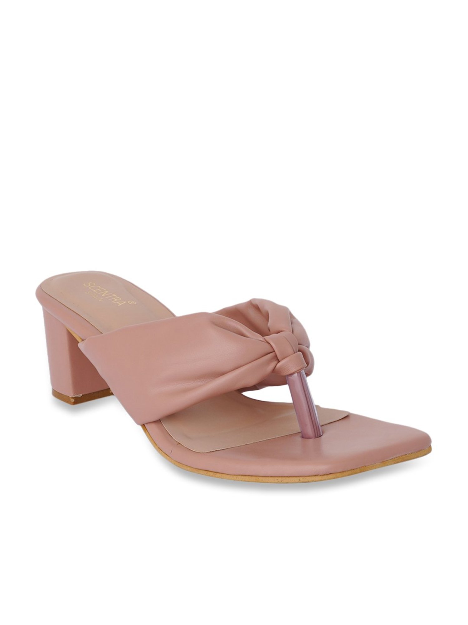 Scentra Women's Peach Thong Sandals