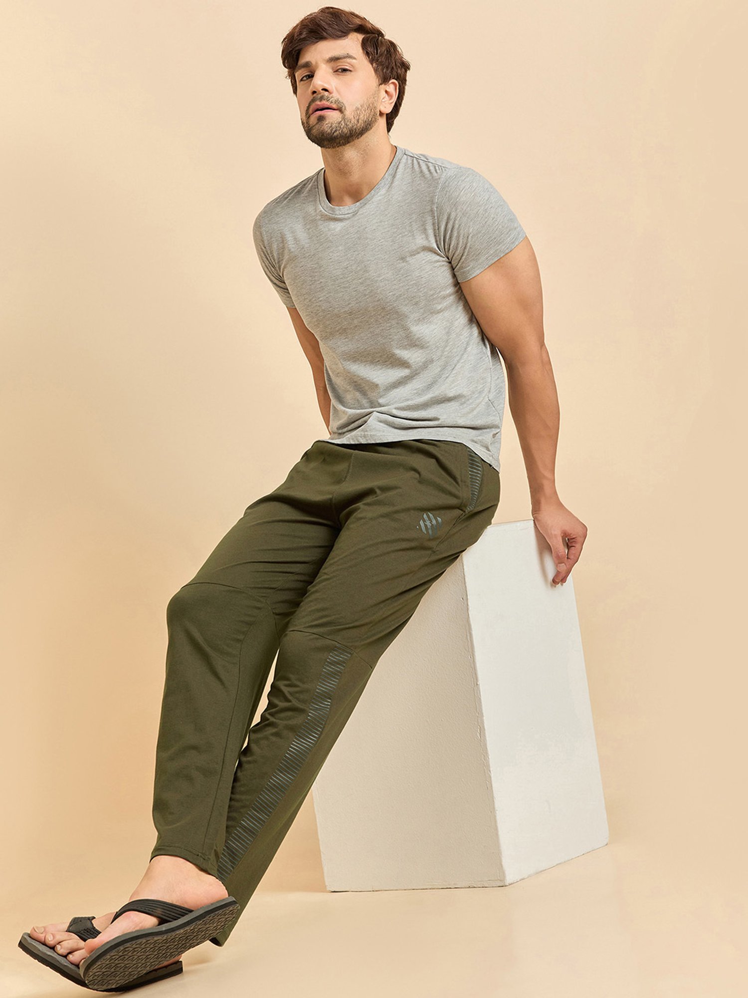 Sweet Dreams Olive Regular Fit Lounge Pants