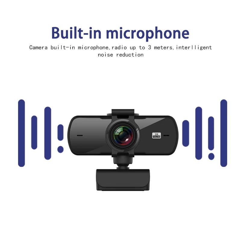 2K Full HD 1080P Web Camera Autofocus With Microphone USB Web Cam For PC Computer Mac Laptop Desktop YouTube era