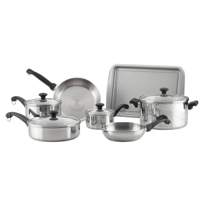 Farberware Classic Traditions 12pc Stainless Steel Cookware Set