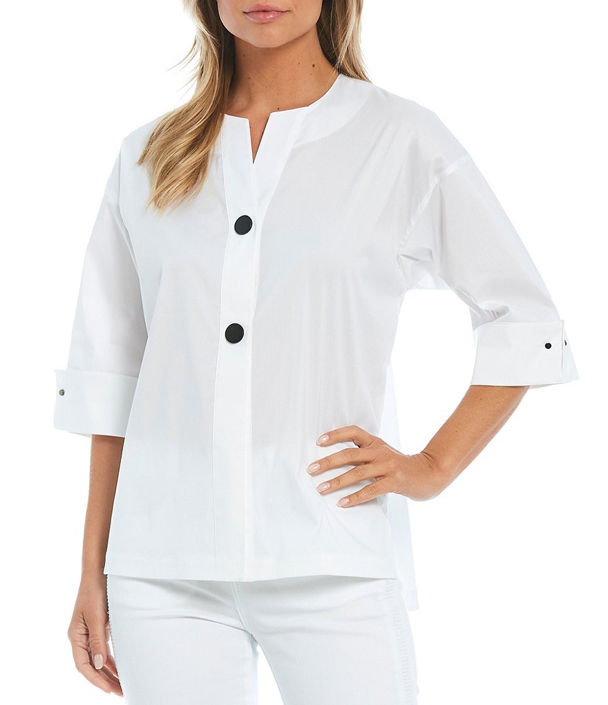 Kasper Glen Plaid Notch Lapel Two Button Front Pocket Jacket