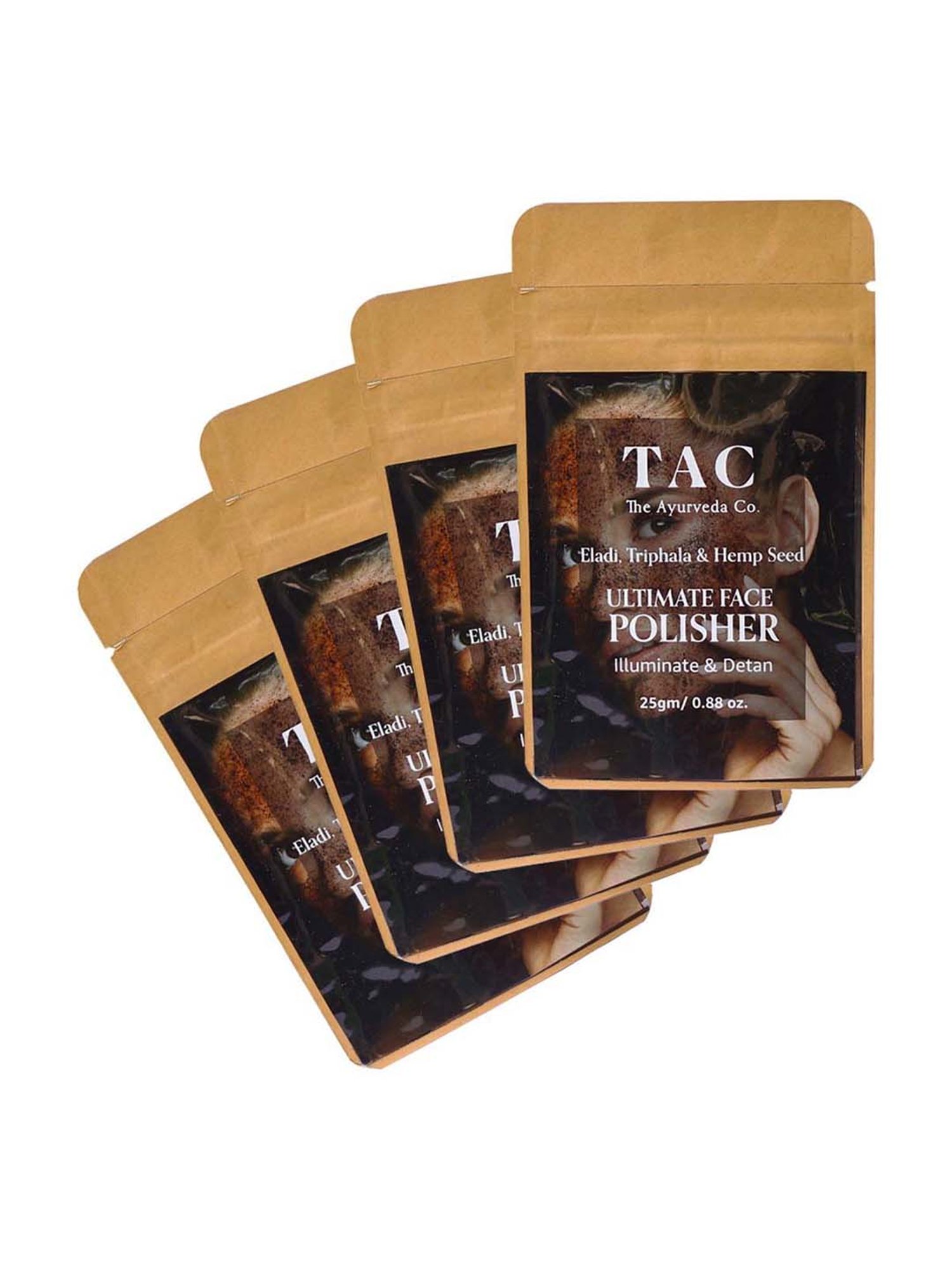 TAC - The Ayurveda Co. Illuminate & Detan Face Polisher Pack of 4