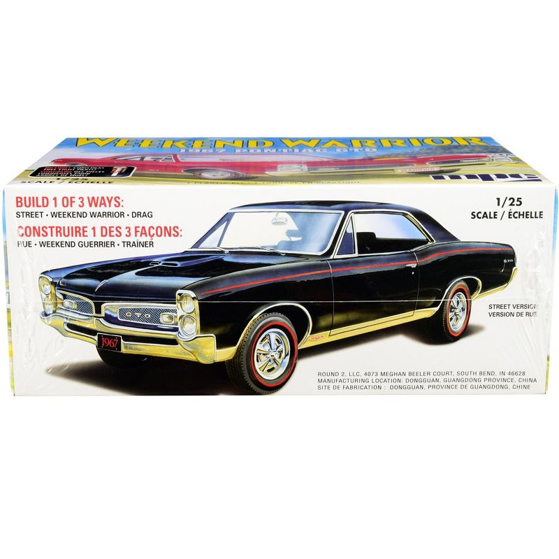 Skill 3 Model Kit 1967 Pontiac GTO "Weekend Warrior" 3 in 1 Kit 1/25 Scale Model by MPC