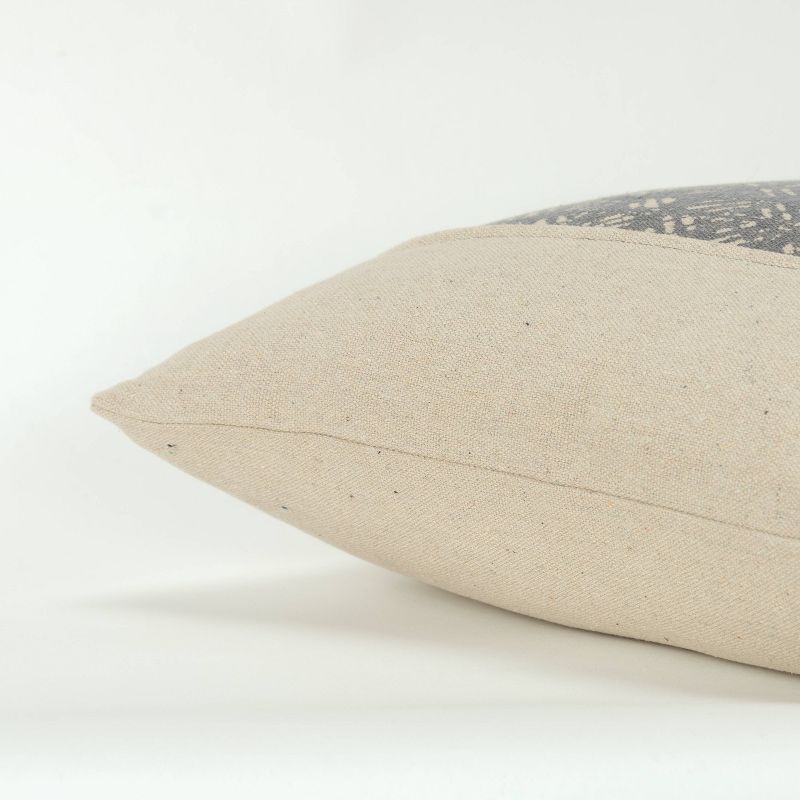 20"x20" Color Block Polyester Filled Pillow Gray - Donny Osmond Home