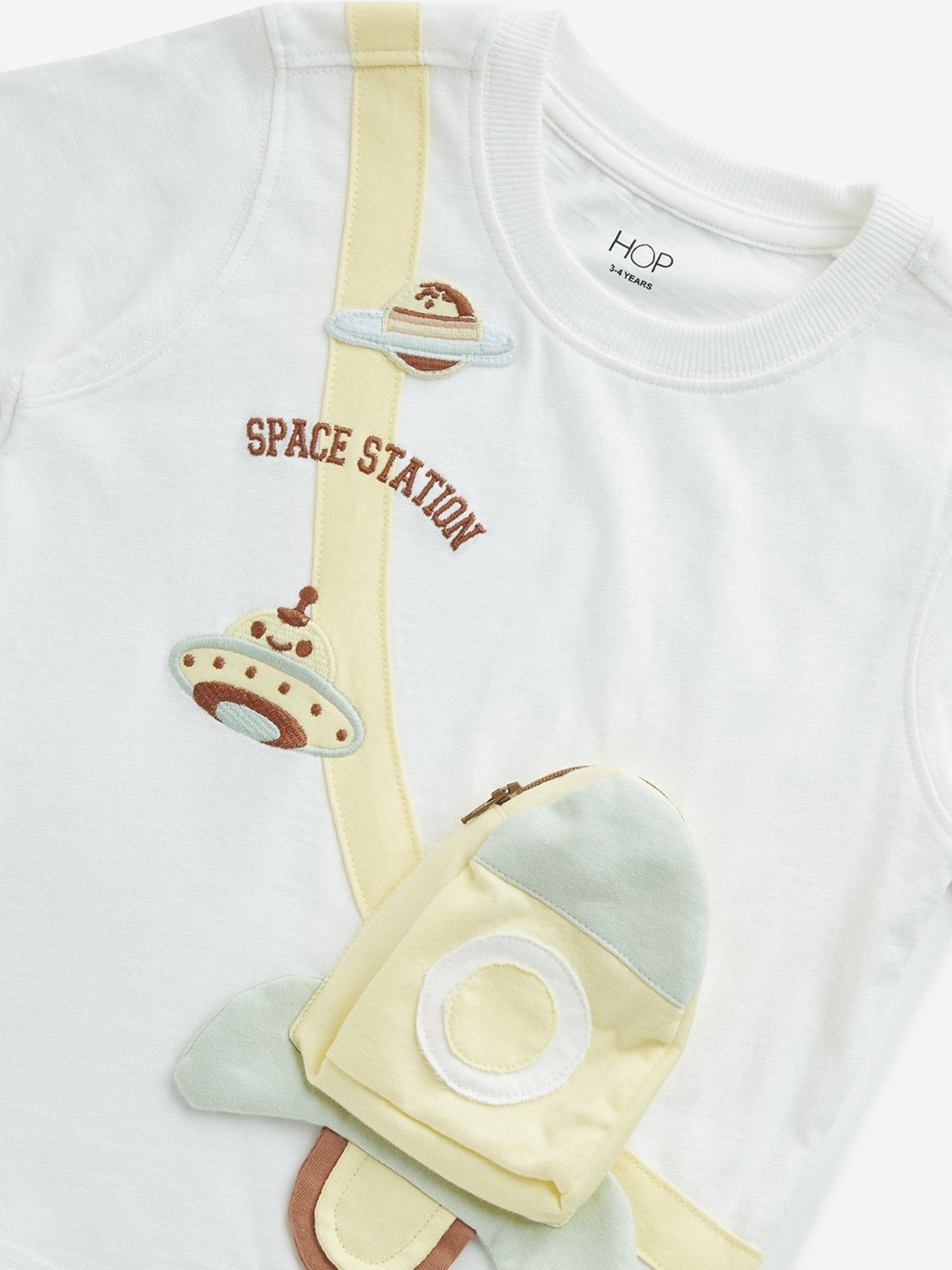 HOP Kids by Westside Off-White Fanny Pack Detailed T-Shirt