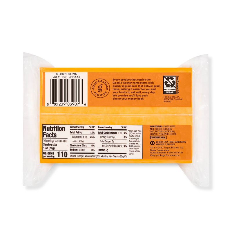 Mild Cheddar Cheese - 16oz - Good & Gather™