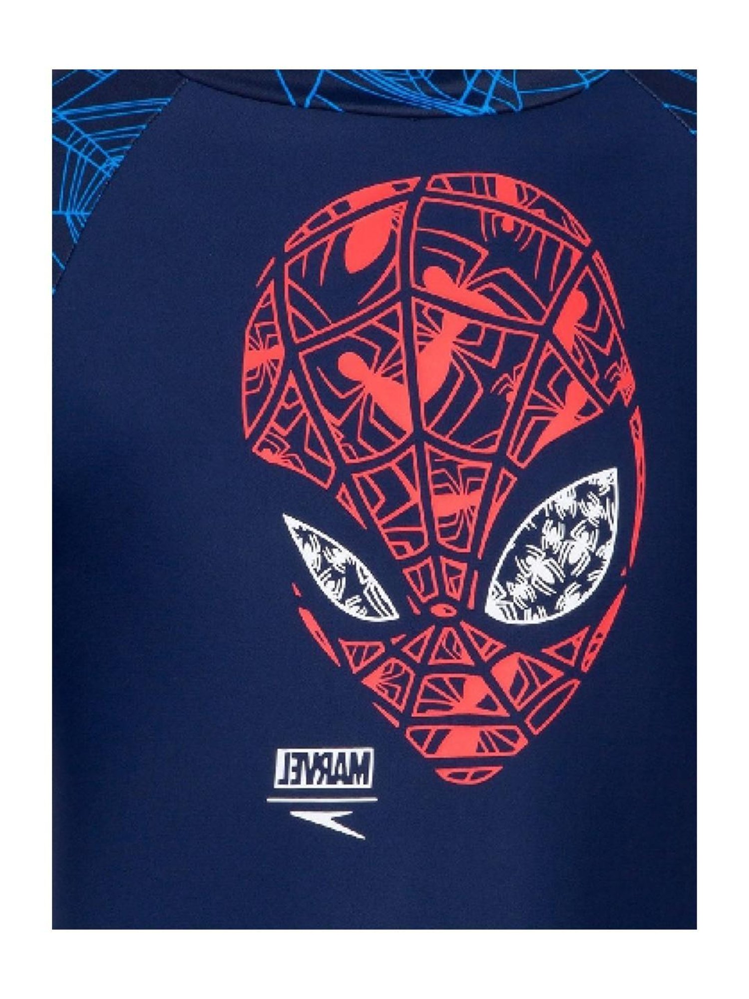 Speedo Kids Navy & Red Printed Swim T-Shirt