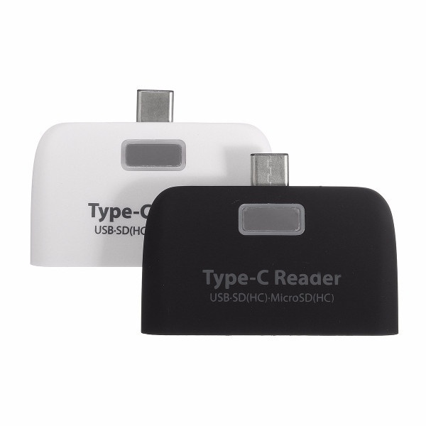C-201 USB 3.1 Type C Male To USB 2.0 TF SD OTG Female Adapter Card Reader White