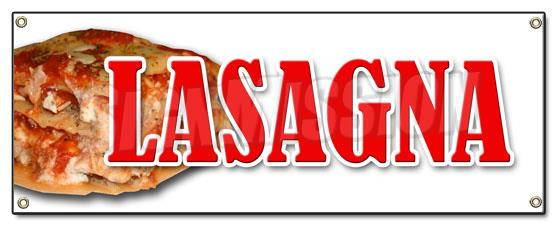 LASAGNA BANNER SIGN italian food casserole restaurant spaghetti pasta pizza