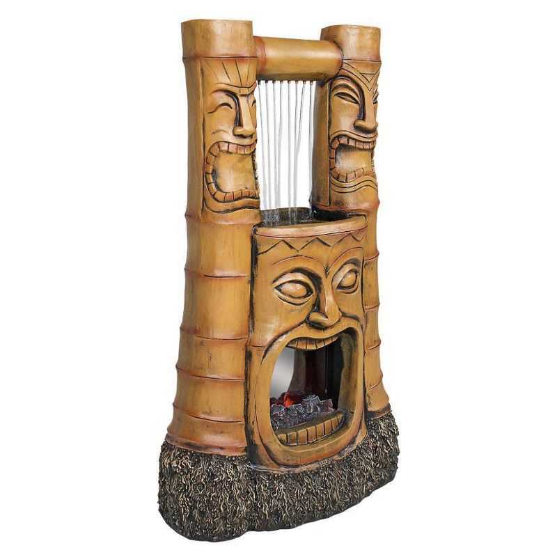 Tiki Gods of Fire and Water Fountain - Acorn Hollow