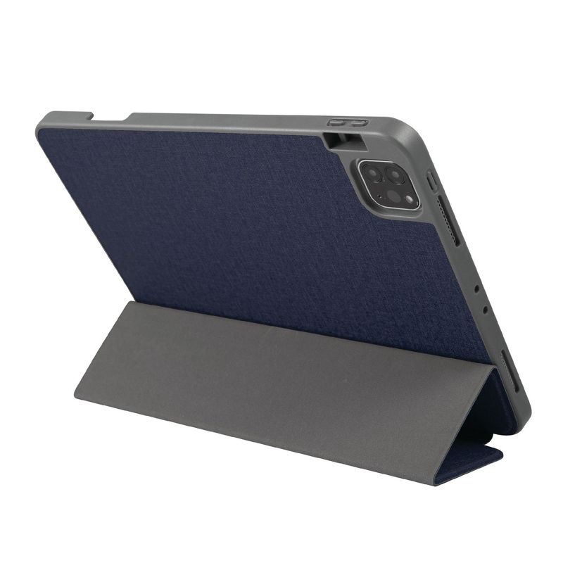 Insten - Soft TPU Tablet Case For iPad Pro 11" 2020, Multifold Stand, Magnetic Cover Auto Sleep/Wake, Pencil Charging, Dark Blue